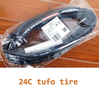 Топ TUFO S33 PRO шоссейные велосипедные трубчатые шины 260g 115-175psi велосипедные шины с фиксированной передачей шины с профессиональной клейкой лентой двухсторонние - Цвет: Tufo 24mm