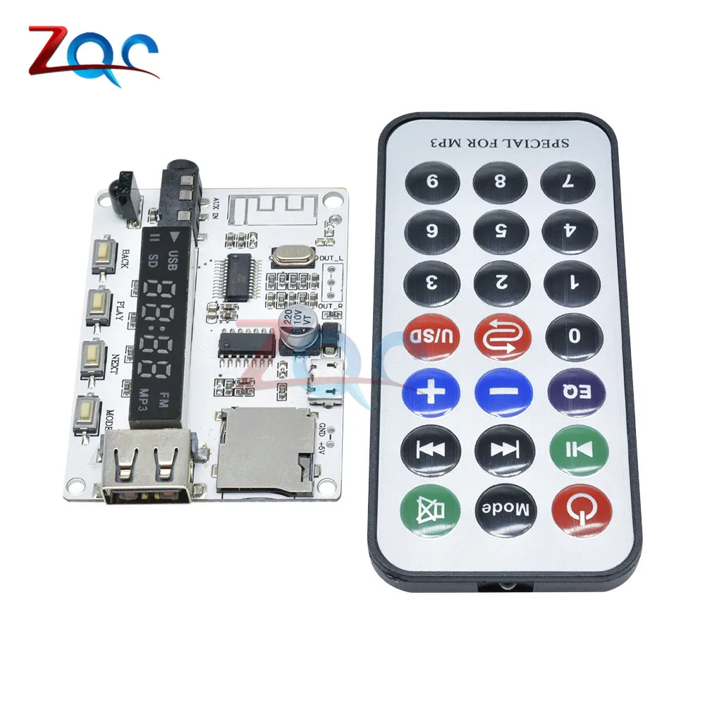 Плата декодера MP3 с Bluetooth модуль декодирования FM-радио USB TF Micro SD ЖК-экран ИК