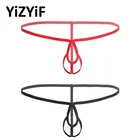 Мужские Трусы-стринги с открытой ягодицей, с отверстием для пениса