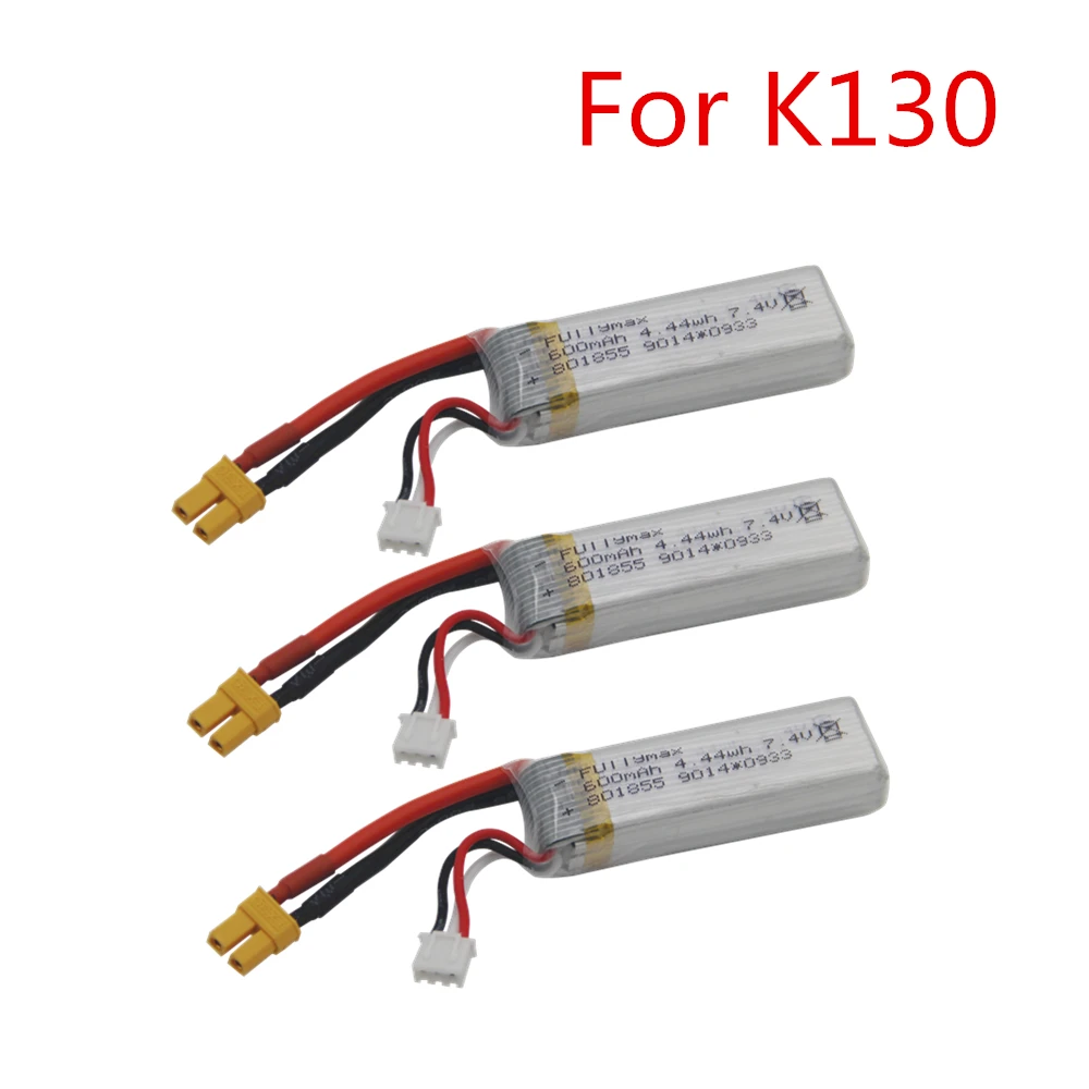 Lipo аккумулятор для XK K130 7 4 В 600 мА · ч запчасти радиоуправляемого вертолета