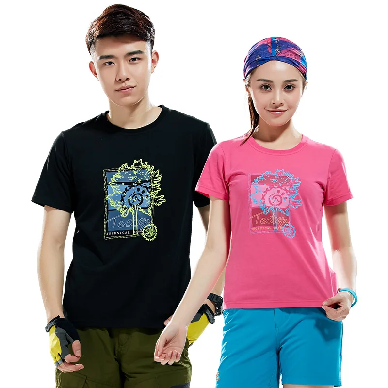 Новинка 2016 г. Лето Для мужчин спортивная быстросохнущая дышащий хлопок футболки