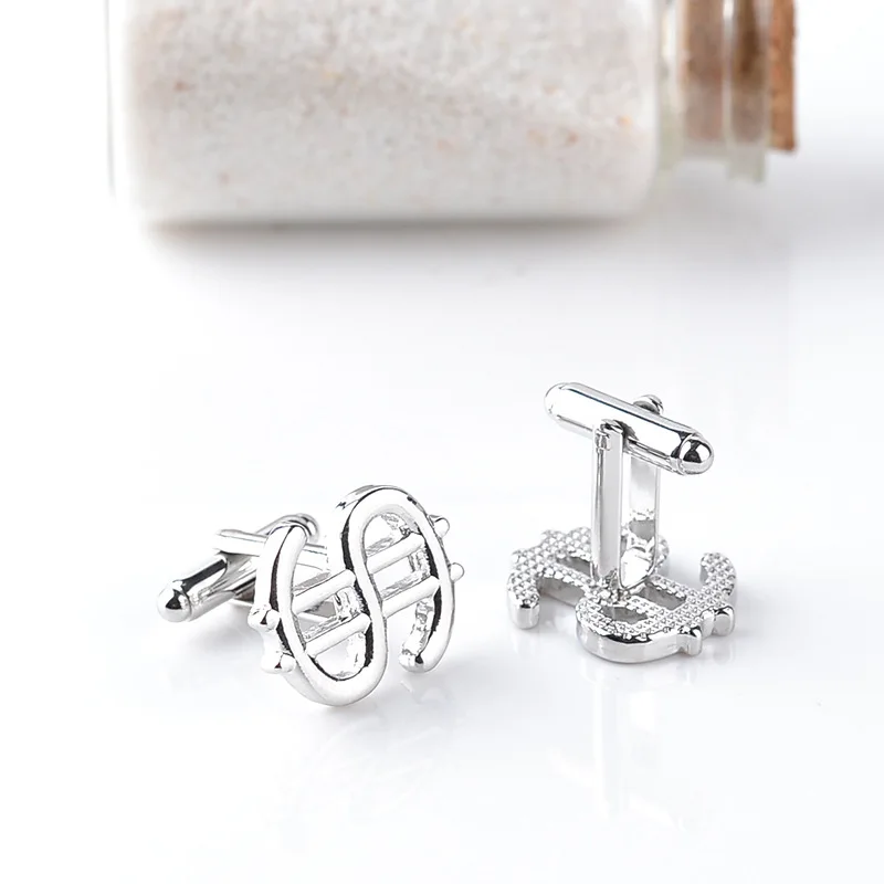 Модные классические металлические манжеты запонки пуговицы рубашка мужские