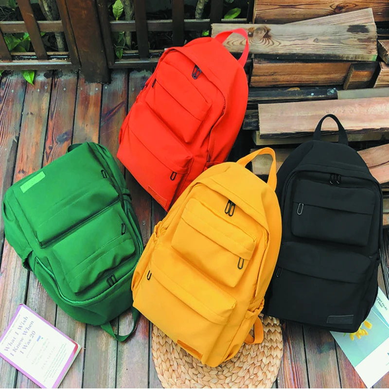 

New Waterproof Nylon Backpack for Women Multi Pocket Travel Backpacks Female School Bag for Teenage Girls Book