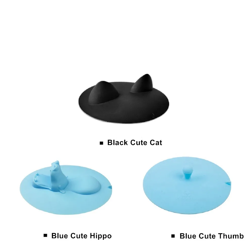 Милое ситечко для раковины волос Бегемот резиновый душа пол ванной комнаты