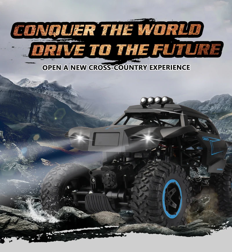 1:12 RC автомобиль Рок Гусеничный пульт дистанционного управления игрушечные машинки на радиоуправлении светодиодная машина на радиоуправлении внедорожные радиоуправляемые машины