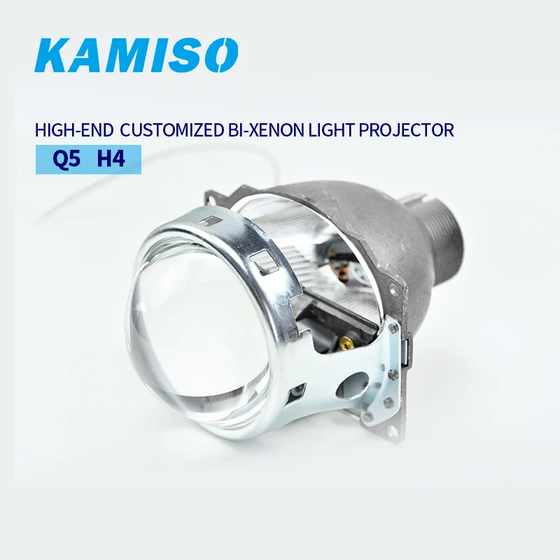 Kamiso H4/Q5 3 дюймов BI-XENON HI/ближнего и дальнего света проектор для Универсальный автомобильный бренд высокий/низкий светильник интеграции H4 модель автомобиля костюм D2S D2H