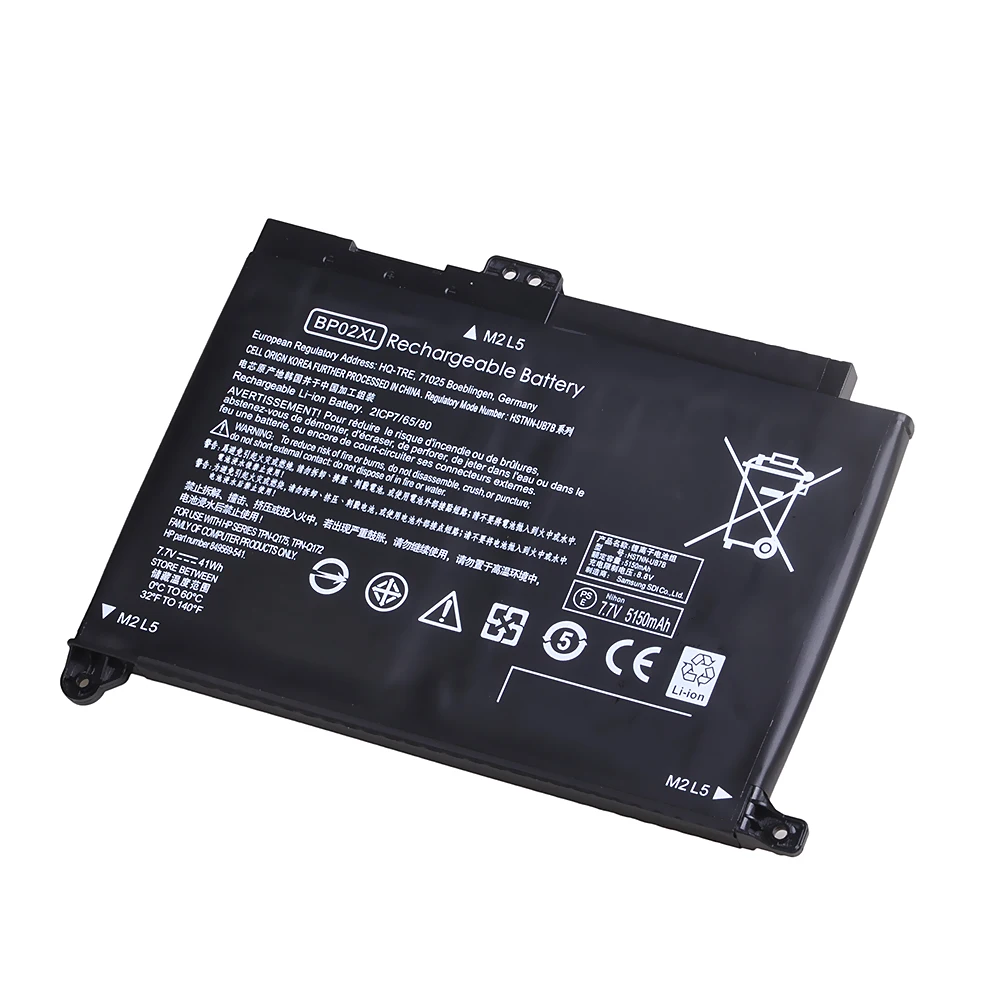 7 В 41wh 5150mAh лаптоп с BP02XL Батарея для струйного принтера HP Pavilion ПК 15 15-AU 849909-850 (F9-21)