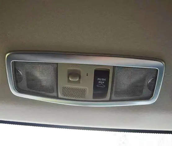 ACCESSORIES FIT FOR MITSUBISHI OUTLANDER 2016 CHROME ROOF READING LIGHT LAMP COVER TRIM CONTROL SWITCH PANEL FRAME GARNISH | Автомобили и