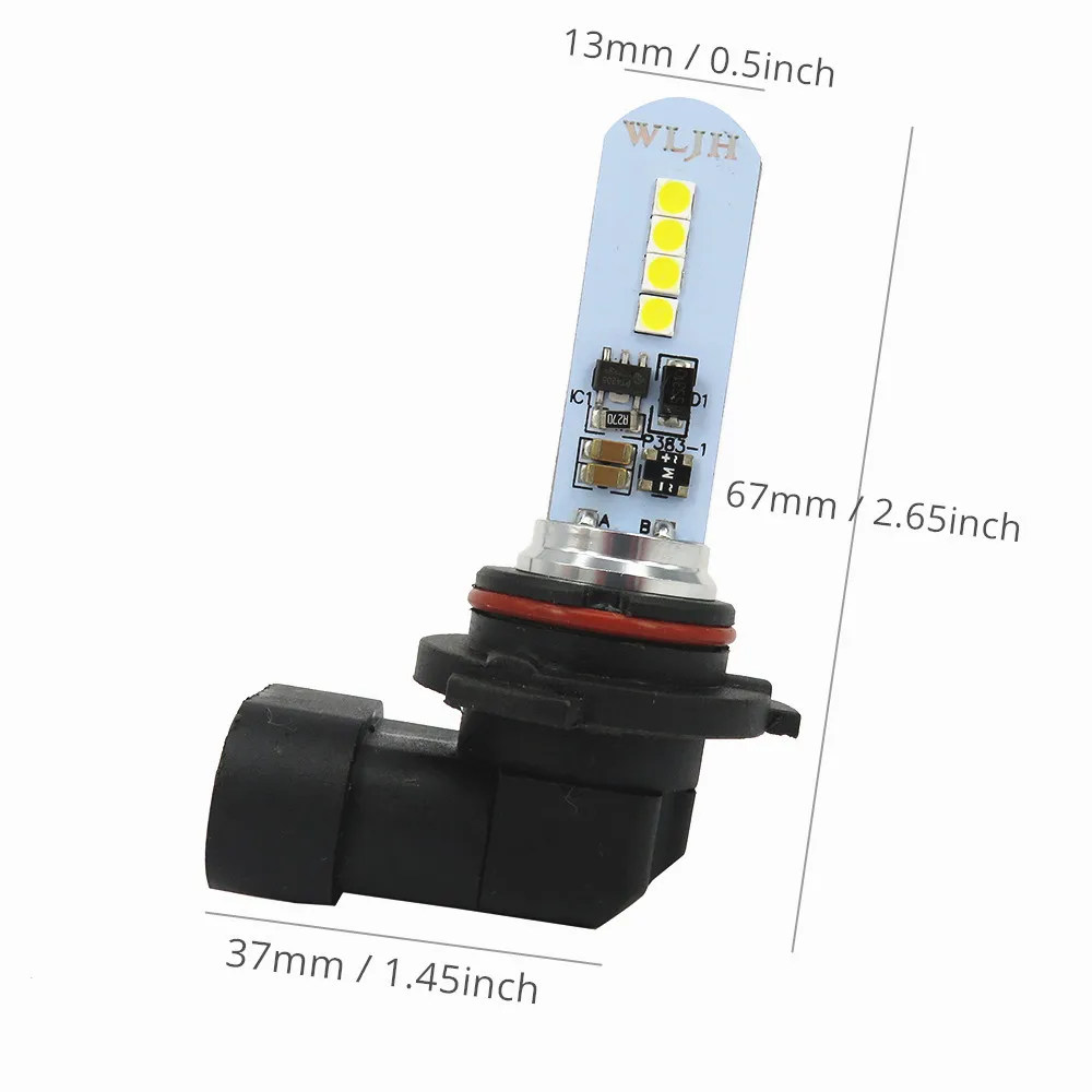 

WLJH 2x White 6000K LED Car Fog Bulbs 9006 HB4 Daytime Running Light Lamp For Toyota 4Runner Corolla Camry Avalon Sienna Sienna