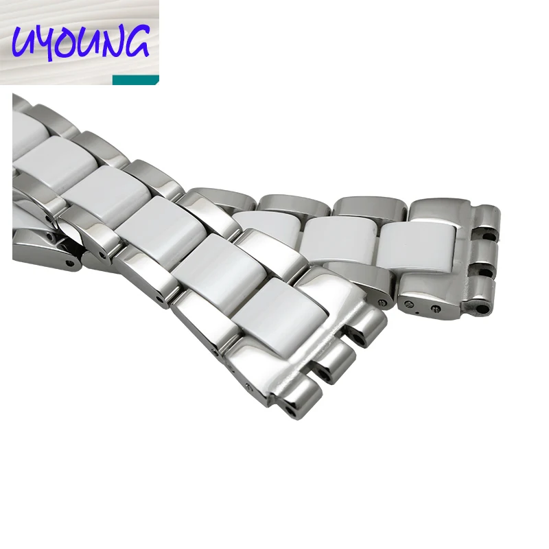 Сменные ремешки для часов из нержавеющей стали и керамики Ширина 17 мм|watch