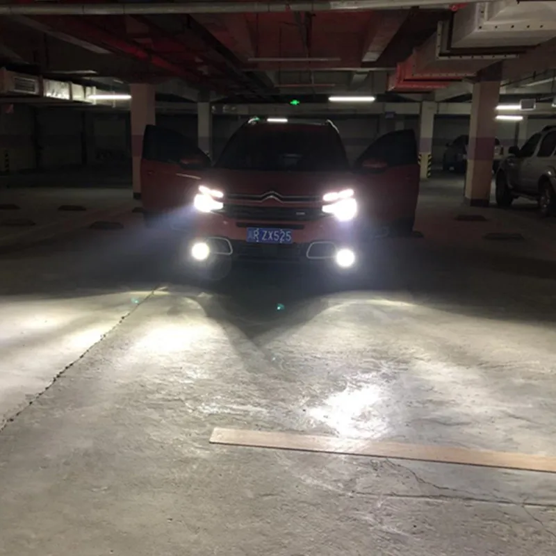 2 шт. H8 H11 светодиодный туман светильник лампы авто дальнего света Drl лампа день