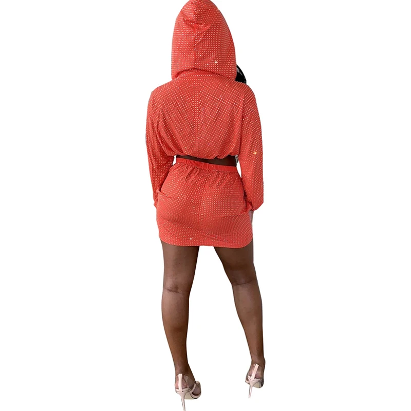 Женский комплект из двух предметов с блестками и пайетками твердый топ v-образным