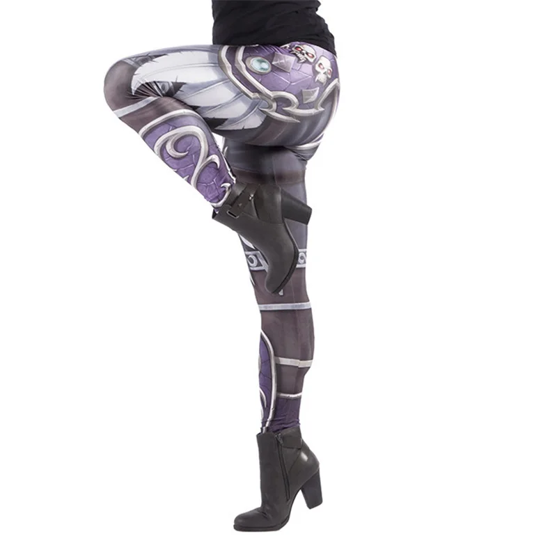 WOW игры Sylvanas Windrunner 3D принт Фитнес Леггинсы для женщин Высокая талия эластичные повседневные Леггинсы Mujer