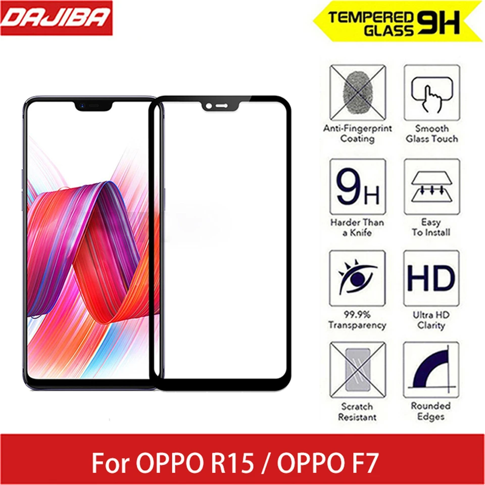 Новое 3D полное покрытие закаленное стекло для OPPO F7 R15 Защитная пленка экрана