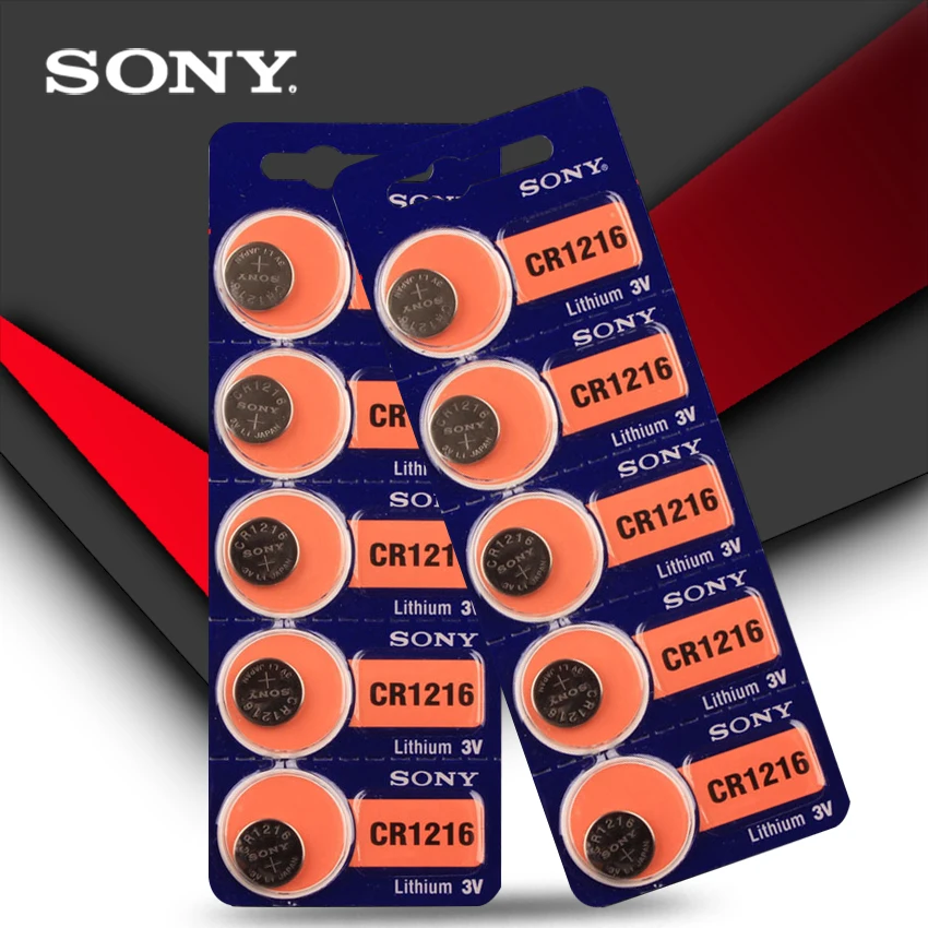 3 шт. sony 1216 CR1216 3V литиевая батарея Кнопка ячейка монета батарея Сделано в Японии