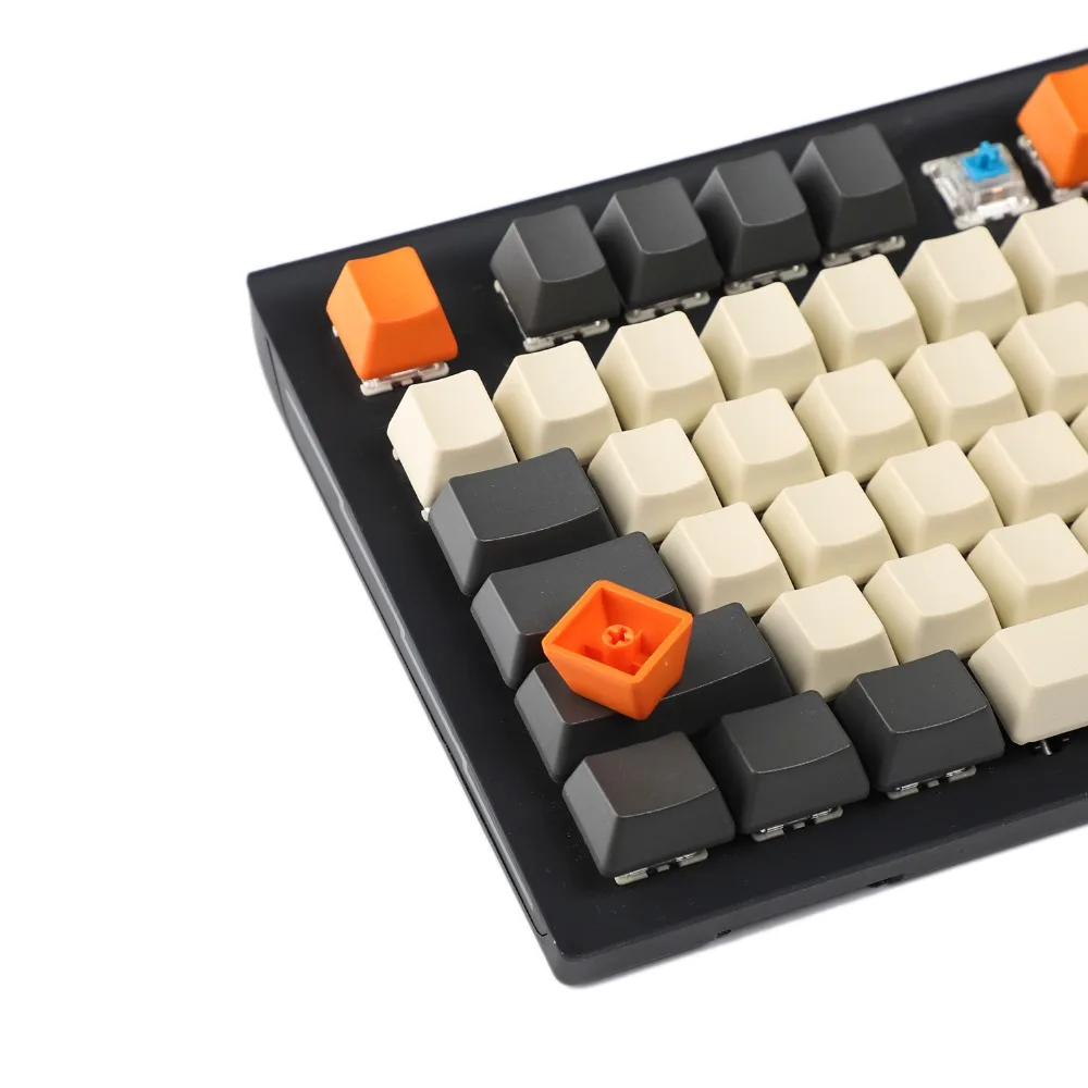 YMDK Carbon 61 87 104 пустой набор ключей толстые PBT OEM профиль колпачки для MX механическая клавиатура