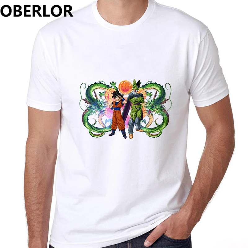 Camiseta Masculina принт Dragon Ball Z футболка Япония Аниме странные вещи хлопок Повседневная одежда Harajuku уличная футболка для мужчин