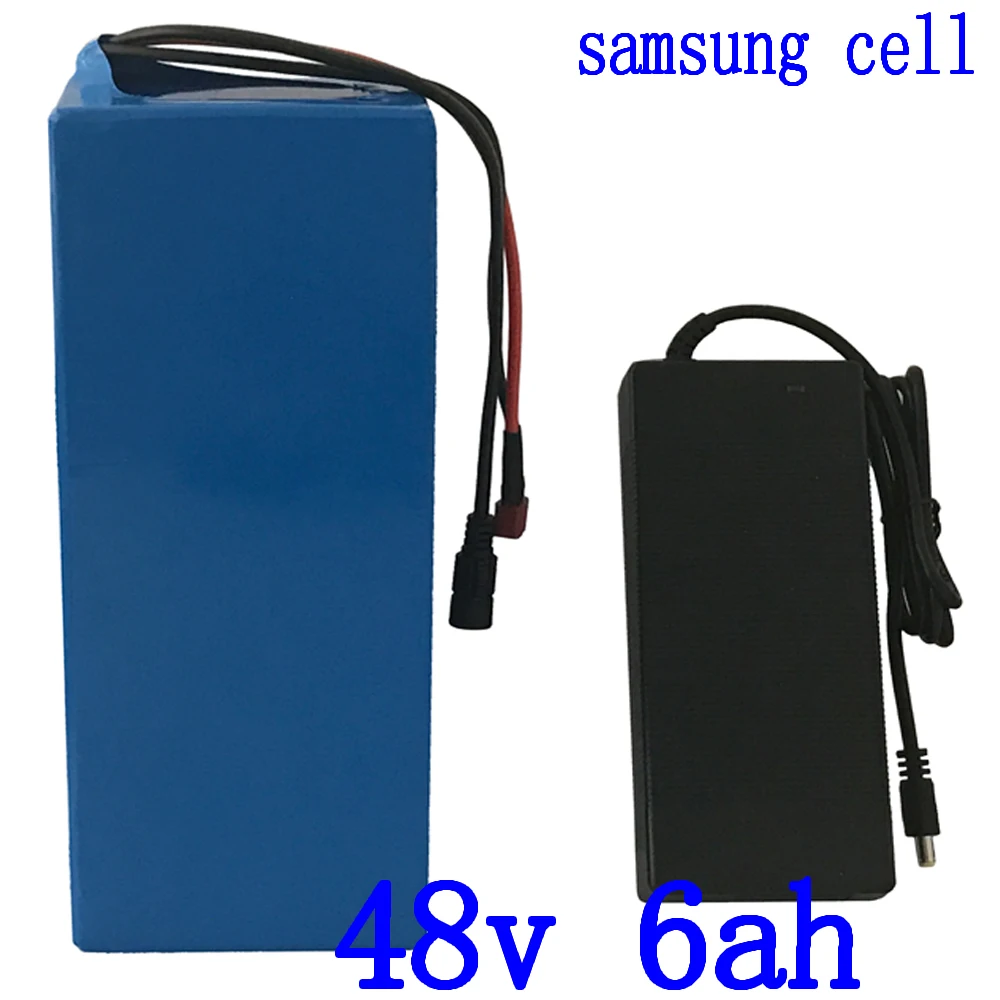 

48v 500W electric scooter battery 48V 6AH electric bike battery 48V 6AH Lithium battery pack use samsung cell with 2A charger