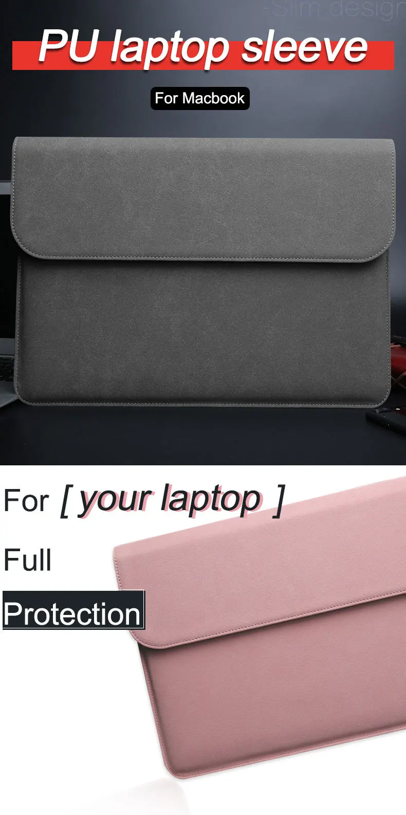 Матовая PU водонепроницаемая сумка для ноутбука 14 15,6 для Macbook Xiaomi Air 13 Чехол 11 12 Новинка pro 15 сумки для женщин и мужчин чехол