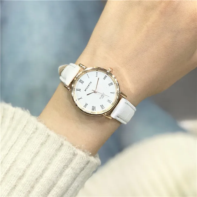 OL простые классические римские ультратонкие женские повседневные наручные часы