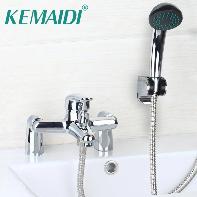 Современный Смеситель для ванны KEMAIDI кран устанавливаемый на бортике|faucet set|bathtub