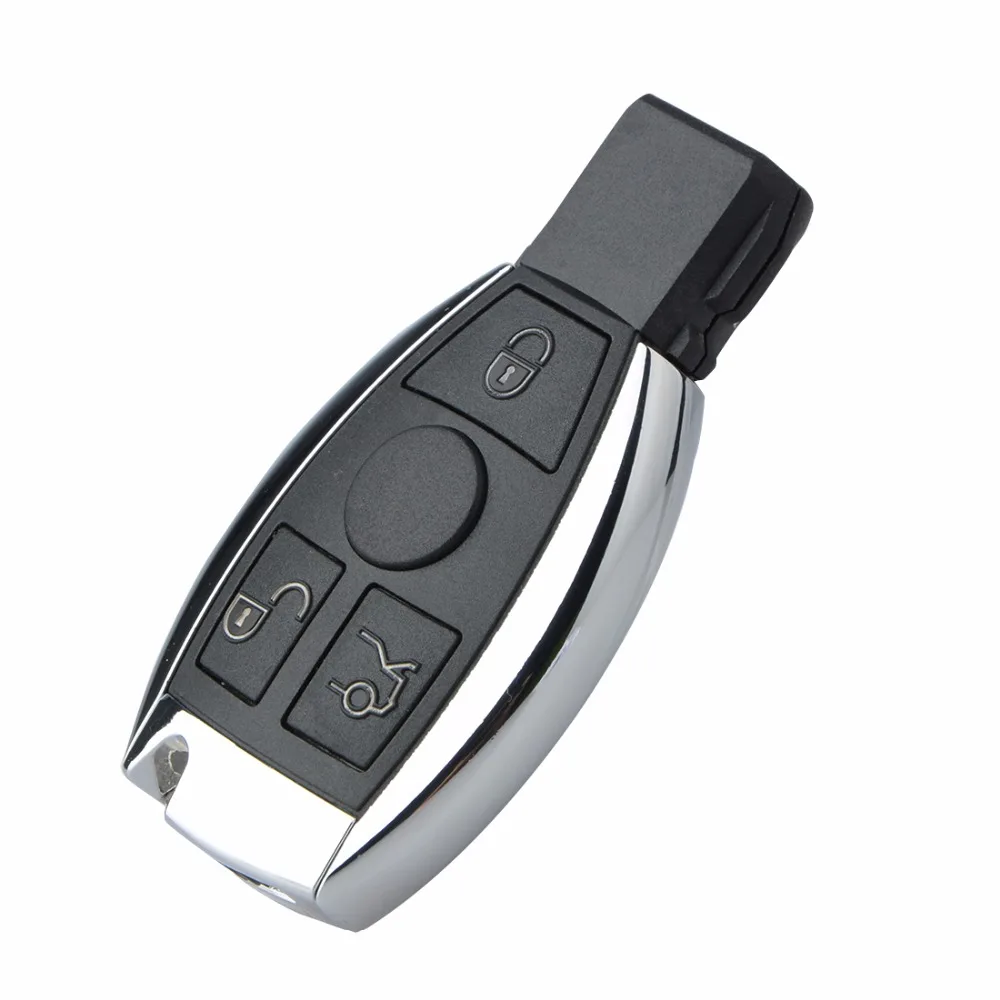 3 Botones remoto Llaves para coches Conchas reemplazo clave Mercedes Benz Ano 2000 + NEC y BGA control 433 MHz|Ключ от авто| |