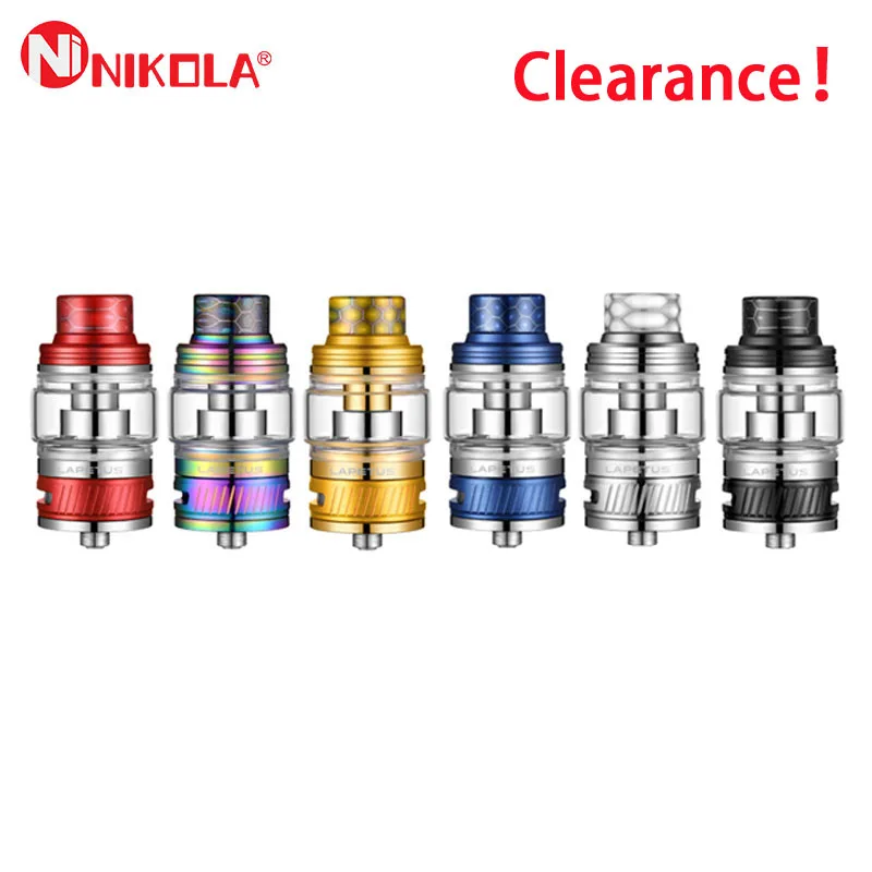 Зазор Nikola Lapetus Sub Ohm бак 6 мл емкость 0.18ohm сетка катушка Vape электронные сигареты