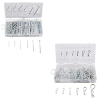 150pcs 555pcs fasteners r type split cotter pin safety cotter wave pin open elastic pins hairpin cotter pin