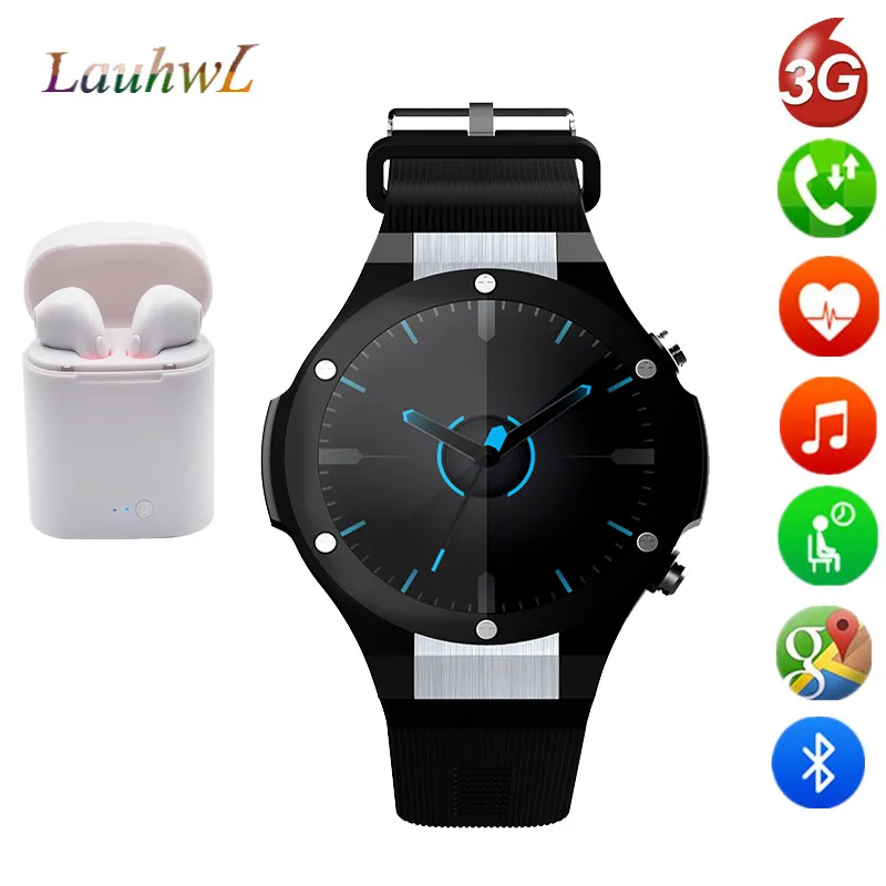 S3 Смарт часы android 1G + 16 GB 1 39 ''mtk6580 SmartWatch телефон gps 4 ядра 5.0MP Камера сердечного
