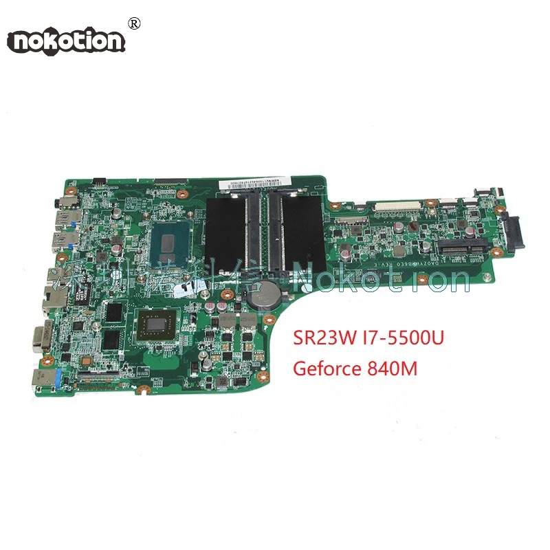 

NOKOTION NBMNV11008 NB.MNV11.008 DA0ZYWMB6E0 Main board For Aspire E5-771G laptop motherboard 840M SR23W I7-5500U works