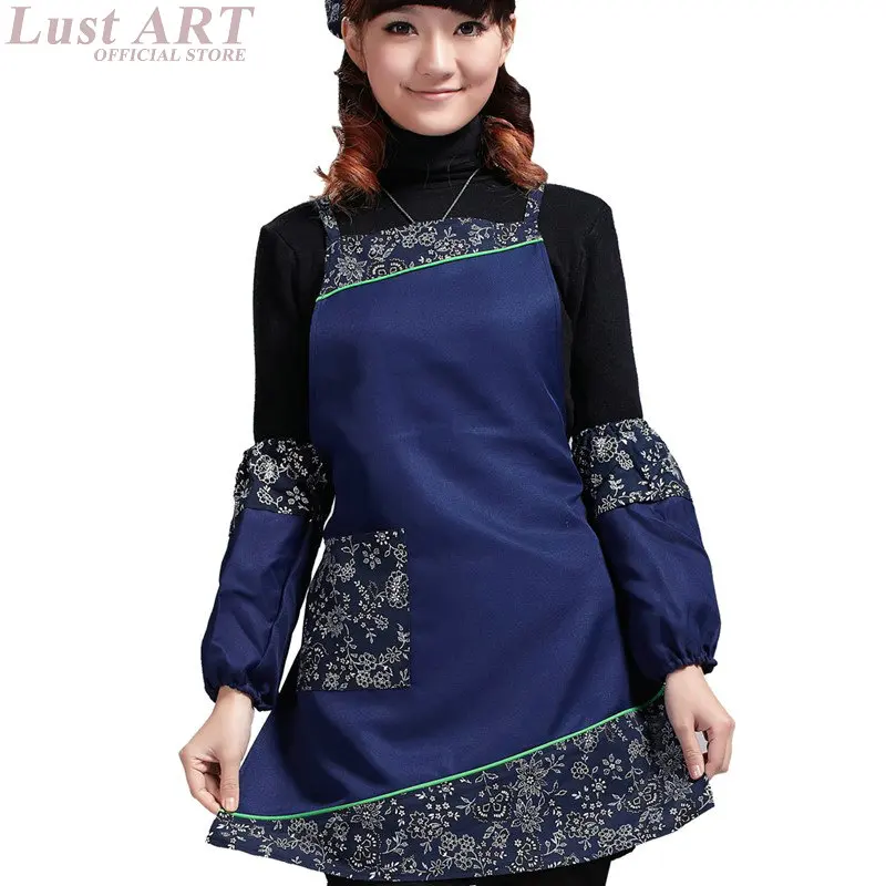 

Women traditional sexy elegant aprons for woman ladies new floral coffee waitress vintage aprons casual school apron AA055