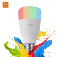 Умная Светодиодная лампа Xiaomi Yeelight цветная 800 люмен 10 Вт E27 лимонная умная для Mi Home