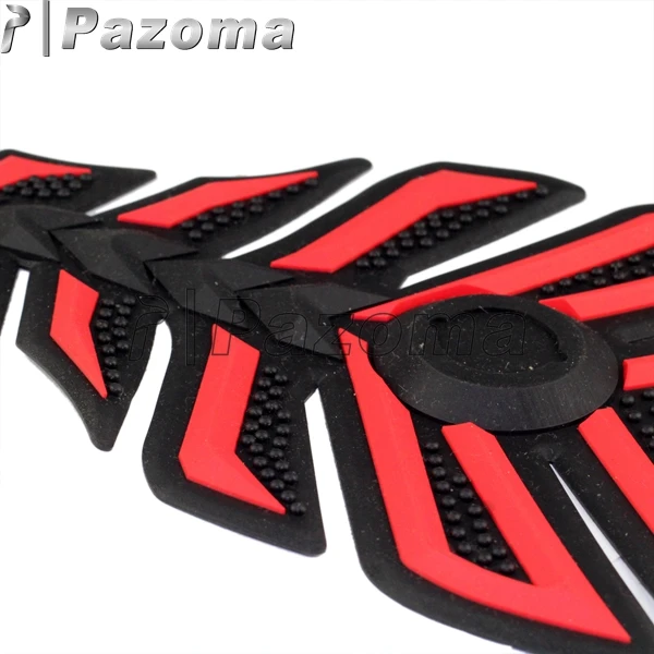 PAZOMA 3D Красный Черный шестислойный резиновый топливный бак протектор для