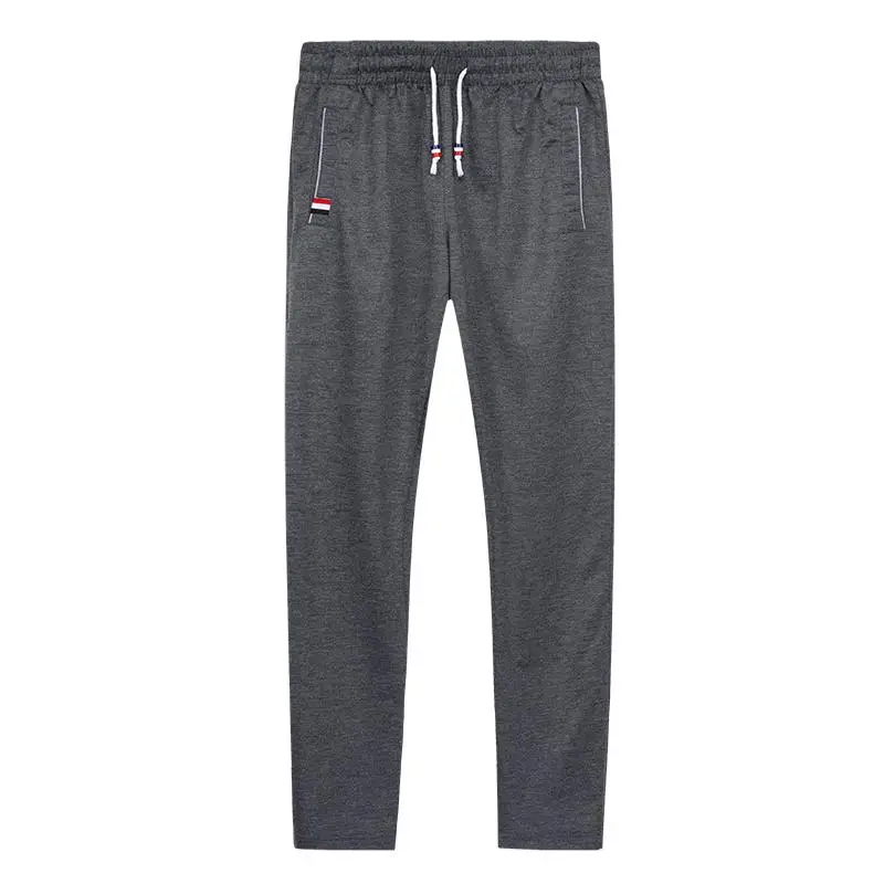 77355 dark grey Мужские уличные спортивные штаны для бега, джоггеры, прямые, цилиндрические, спортивные штаны для тренировок, брюки для бега, свободный крой, плюс размер, 6XL - Цвет: 77355 dark grey