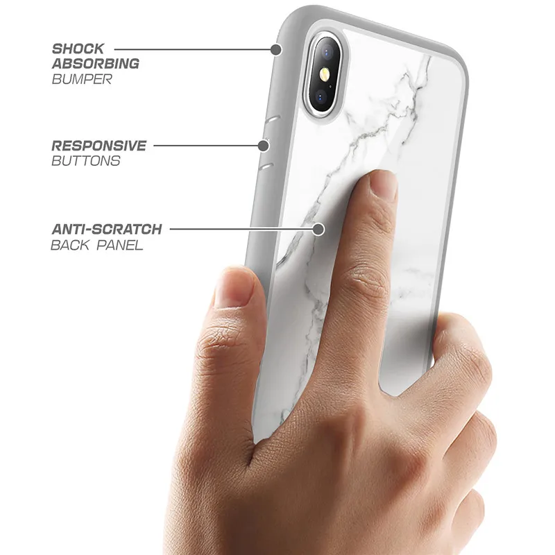 For iphone Xs Max Case 6.5 inch SUPCASE UB Style Premium Hybrid Protective TPU Bumper Marble Back Cover XS |