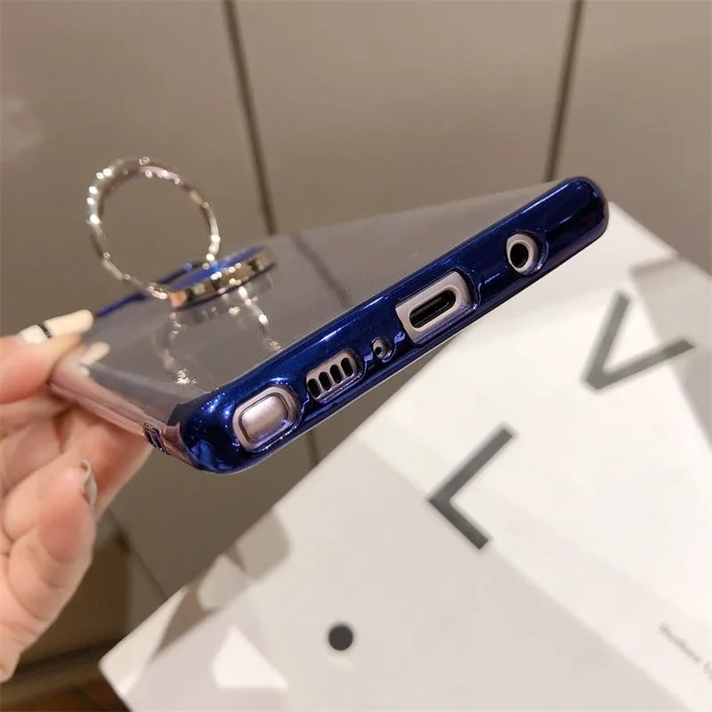 Магнитный кронштейн палец прозрачное покрытие чехол для samsung Galaxy J4 J6 J8 S8 S9 S10 Lite Plus S6 S7 Edge Note 8 9 крышка