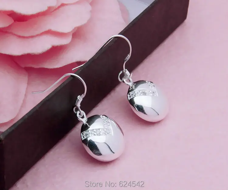 Женские круглые серьги-подвески из серебра 925 пробы | Украшения и аксессуары