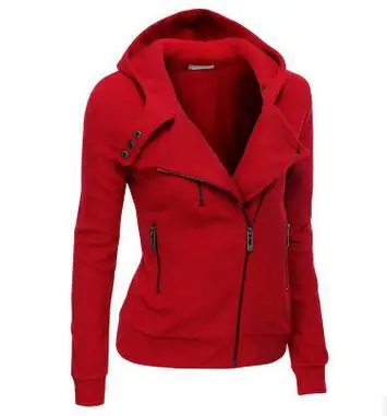 

New Spring Women hoodies sweatshirts zipper V Neck Long Sleeve Warm Female Hoodies jacket Sudaderas Mujer