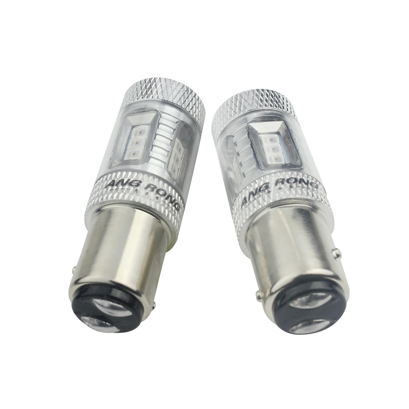 Светодиодный стоп сигнал ANGRONG 2x7225 BAZ15d 566 P21/4 Вт красный индикатор