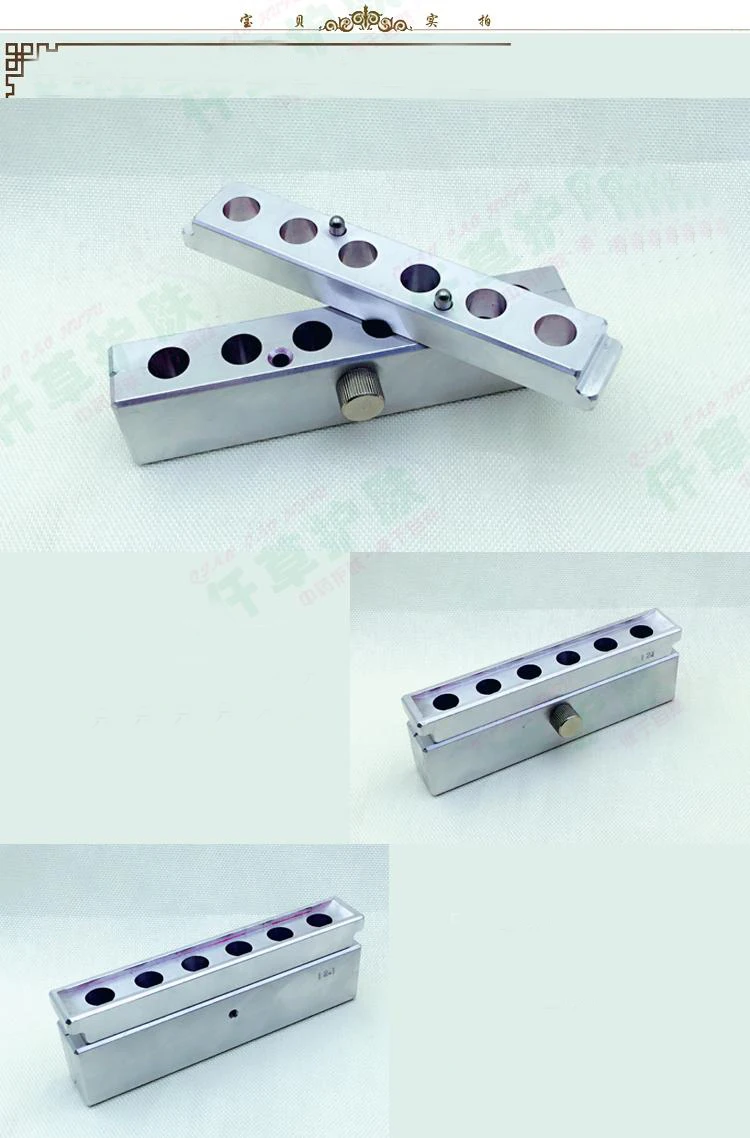 12.1 мм 6 полостей/отверстий алюминиевого помады плесень (2 полостей ногтей/2 клюв