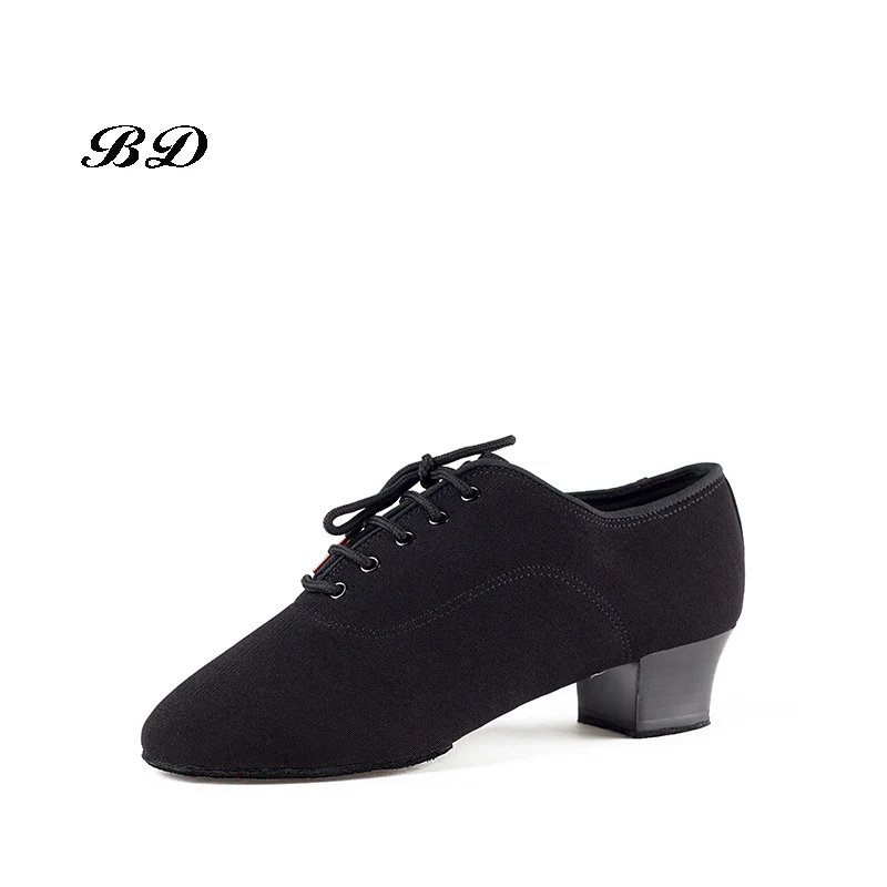 Latin Dance Shoes Sneakers MEN SHOES Profession Ballroom Shoe Modern Soft Cowhide Premium Oxford Heel 4.5 Cm BD 417 Soft Sole
