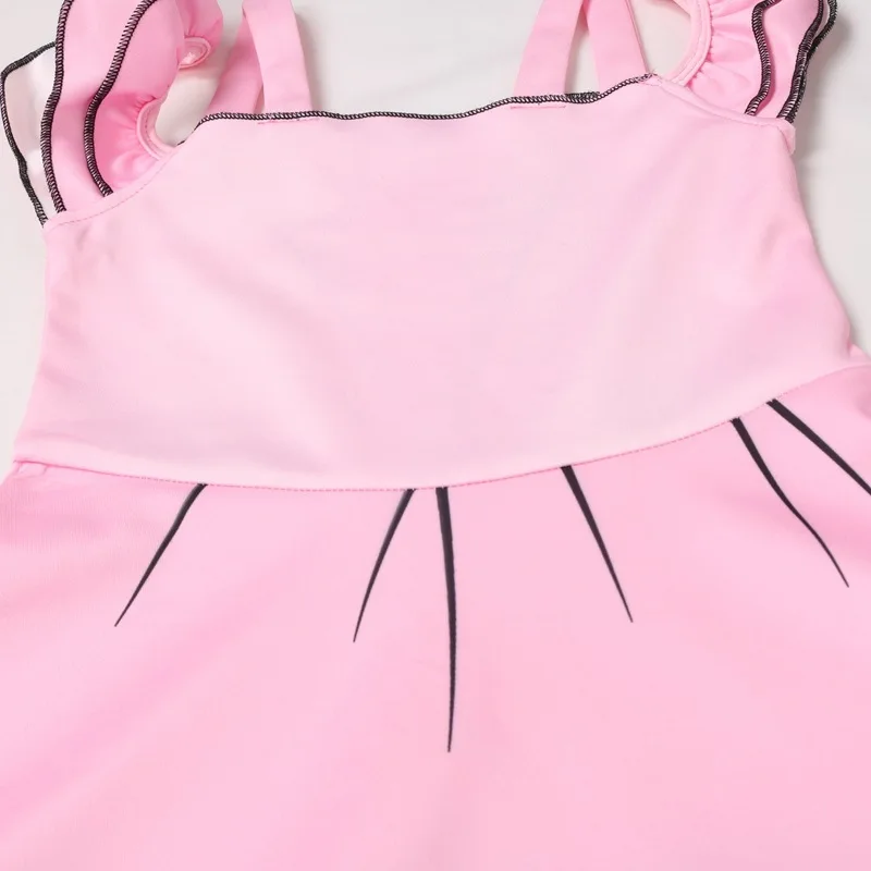 Лето-Осень 2019 розовое платье для девочек на Рождество Хэллоуин день рождения