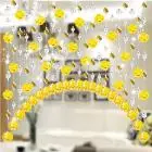 G Хрустальные стеклянные бусины, занавески, декоративные, 1 м, для гостиной, спальни, окна, двери, занавески,, Прямая поставка - Цвет: G