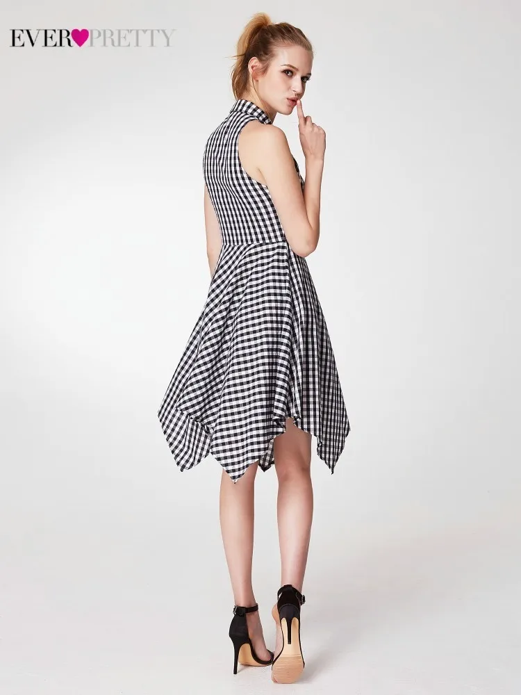 Новые платья для выпускного вечера, короткие платья Ever Pretty AS05990WB, трапециевидные платья-спагетти на бретельках с присборенной спиной, летние платья для праздника и вечеринки