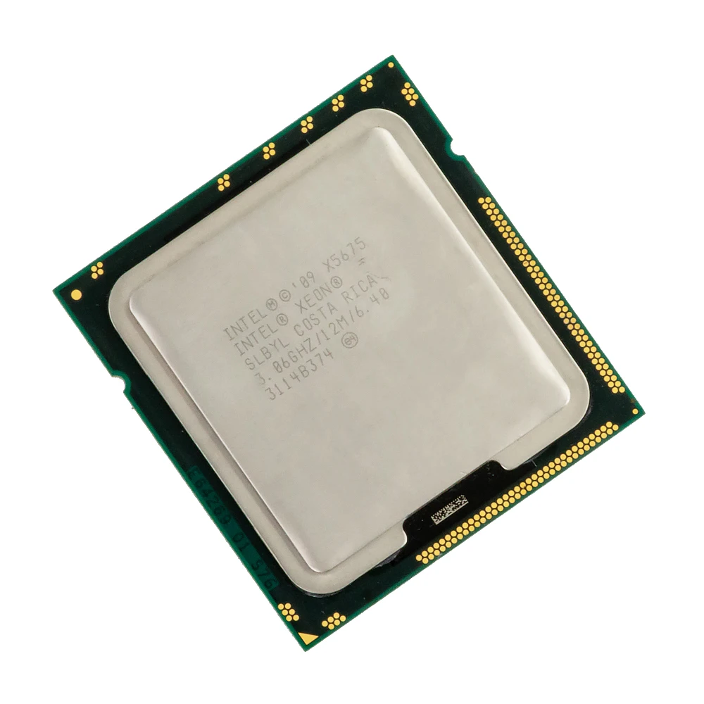 6-ядерный процессор Intel Xeon X5675 3 06 GHz SLBV3 L3 кэш-память 12MB QPI 6. 4GT/s LGA 1366 5675 используемый