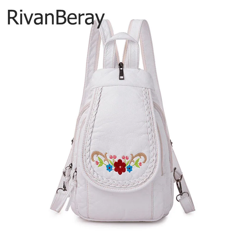 2019 женские рюкзаки из мягкой кожи для девочек Mochila маленькая Дорожная сумка на