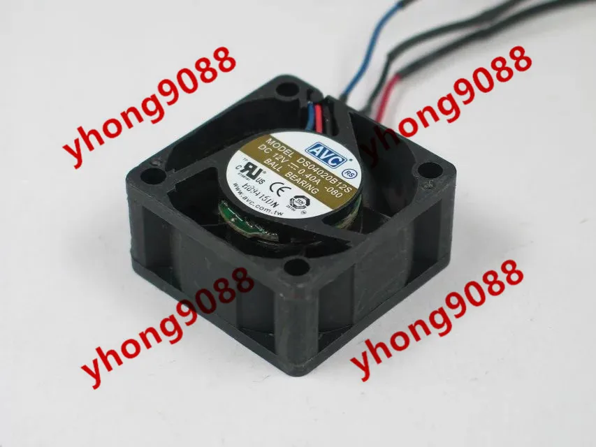 AVC DS04020B12S -080 DC 12V 0.40A 40x40x20 мм вентилятор охлаждения сервера