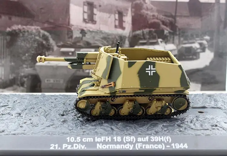 10 5 см leFH 18 (SF) auf 39H (f) 21.Pz. Div. Нормандия Франция 1944 1/72 hovitzer IXO| |