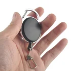 5 шт.лот выдвижной металлический провод 60 см брелок кольцо Зажим для ремня Pull брелок втягивание