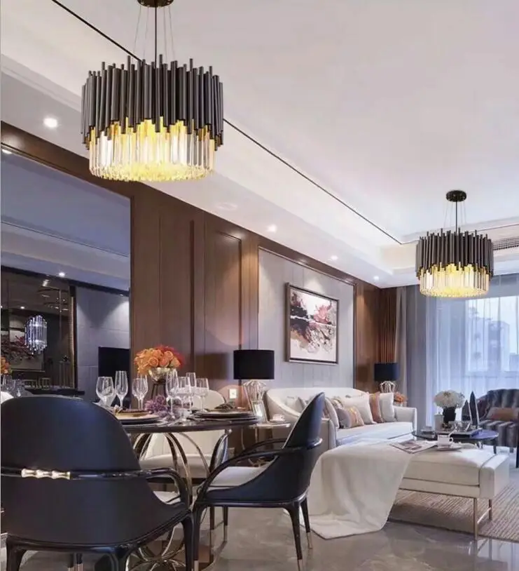 Постсовременный светильник роскошная хрустальная люстра для гостиной